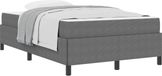 vidaXL Bedframe with Mattress Light Grey 120 x 190 cm Fabric