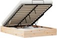 vidaXL Ottoman Bedframe met Opbergruimte Naturel 135 x 190 cm