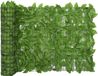 vidaXL Balkonscherm met groene bladeren 600x75 cm