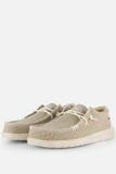 HEYDUDE Wally Braided Instappers beige Canvas - Maat 40