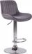 OutdoorMatch Luxe kruk Maximillia - Grijs - Chroom
