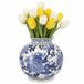 DK Design Chinese vaas Asian - bleu - céramique - D20 x 20 cm