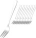 Unyqoos® Set de 12 fourchettes à gâteau – acier inoxydable poli 18/0, design moderne et léger, idéal à combiner avec de la porcelaine fine