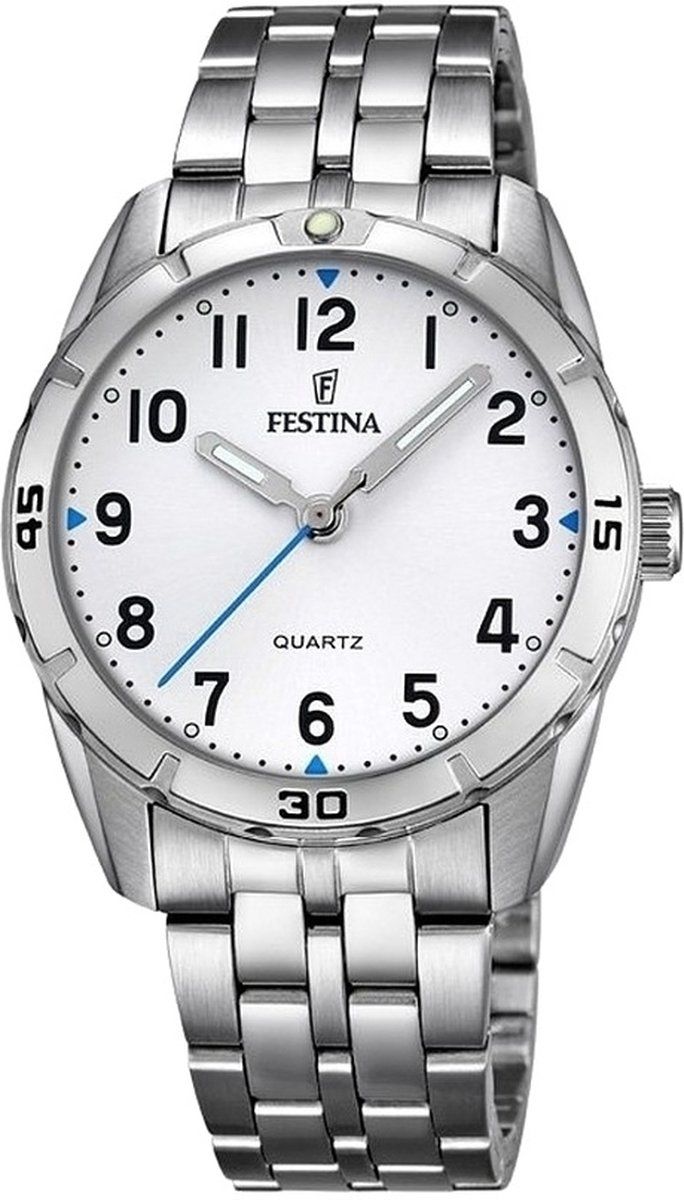 Festina F16907/1 Junior - Horloge - Staal - Zilverkleurig - 32.6 mm