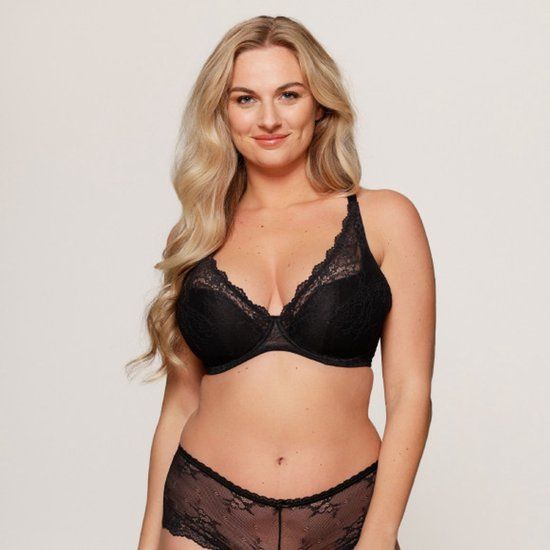 LingaDore Daily Triangel Plunge BH Zwart Zwart 85 C