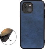 Casecentre Étui arrière antichoc en cuir - iPhone 13 Mini - bleu