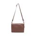 MANDARINA DUCK Leren schoudertas Mellow Leather Crossover Bag Milk Chocolate bruine