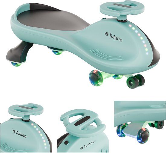 Tulano Focus 35 Ride-On - LED Wheels - 360° Steering - Up to 100 kg - Blue