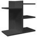 Bureau-organisator 42x21,5x42 cm bewerkt hout zwart