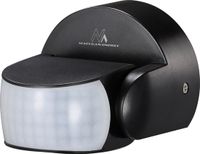 Maclean PIR bewegingsmelder infrarood IP65 Zwart 12m 600/1200W MCE468 B