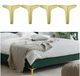 Set de 4 pieds de meuble triangulaires en métal 15cm or