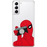 ERT GROUP mobiel telefoonhoesje voor Samsung S21 PLUS origineel en officieel erkend Marvel patroon Spider Man 026