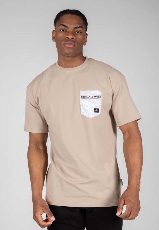 Gorilla Wear Dover Oversized T-shirt - Beige - 2XL