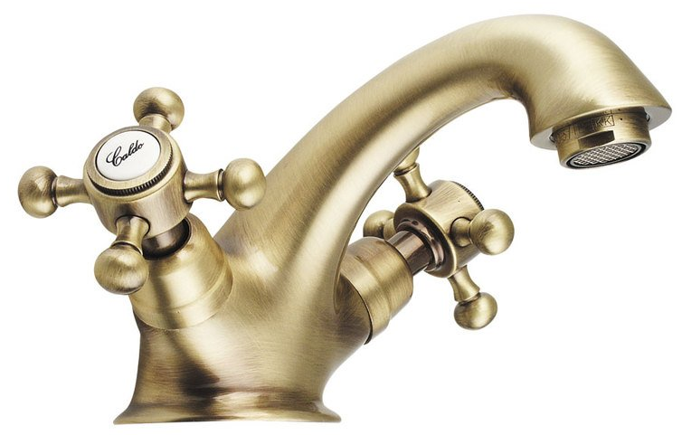 Reitano Rubinetteria Antea Wastafelmengkraan Brons inclusief Pop-up Waste - 8024587002419