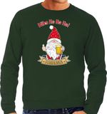 Bellatio Decorations foute kersttrui/sweater heren - Bier kabouter/gnoom - groen - Doordrinken XXL