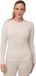 DANISH ENDURANCE Thermoshirt met Lange Mouwen voor Dames - Merino Wol - Gebroken Wit - Maat M