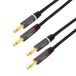 LogiLink CA1211 audio kabel 5 m 2 x Banaan Zwart