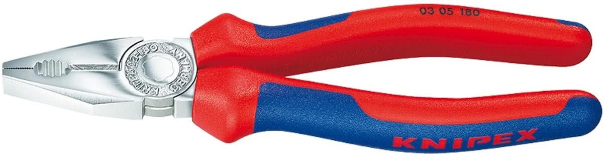 KNIPEX Combinatietang verchroomd met meer-componentengrepen 140mm