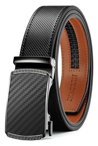 CHAOREN Riemen Heren, Automatisch Leren Ratel Voor Mannen Business Suit, 35mm Riem Zonder Gaten, Maat Aangepast
