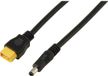 TRU COMPONENTS DC-stekker 2,5/5,5 mm op XT60-kabel 0,5 m TC-13619296 Zwart