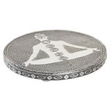 Fijalo DKD Home Decor Houder Ø 10 cm Hout Aluminium Arabisch Zilver