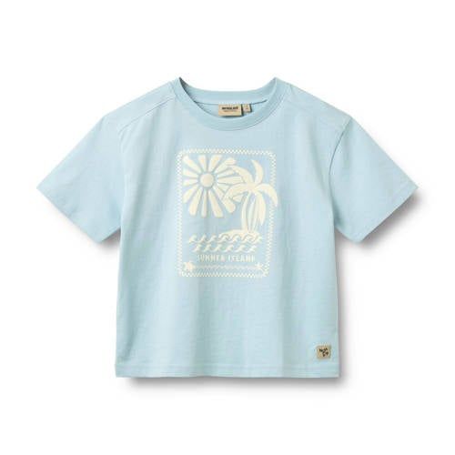 Wheat T-shirt lichtblauw