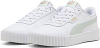 PUMA Carina 30 Dames Sneakers - Leer - Wit/Muntgroen - Maat 37