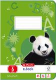 Herlitz Schriftenboek X.Boek, DIN A5, Liniaal 9 / Gelinieerd, Groen