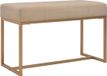vidaXL Banc - 80 cm - Velours - Beige