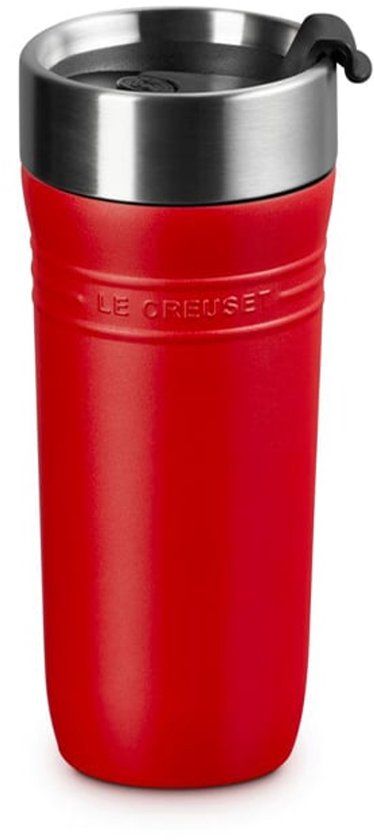 Le Creuset Thermosbeker Dubbelwandig On The Go 0,35 Liter Kersenrood