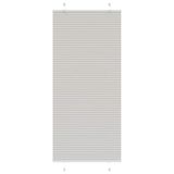 VidaXL Plissé rolgordijn Lichtgrijs Polyester 95x100 cm