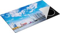 Chefcare Inductie Beschermer Erasmusbrug aan het Water in Rotterdam - 89,6x51,6 cm - Multicolor - Inductie Mat