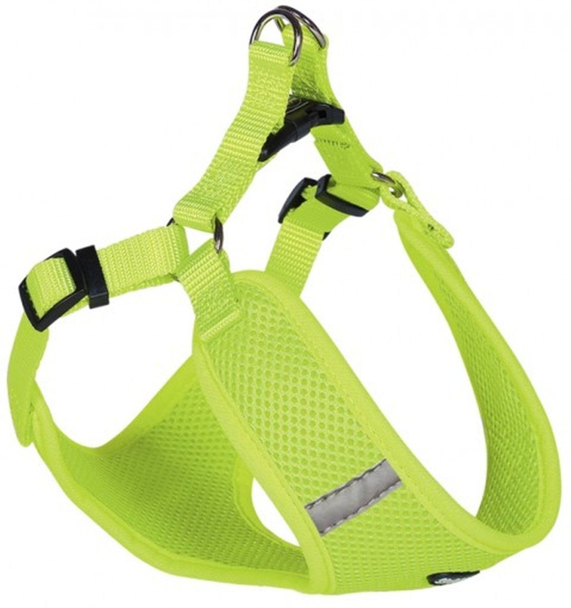 Nobby - Hondentuig - Mesh Reflect - Neon Geel - M - buikomtrek 48 tot 56 cm