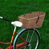 vidaXL Fietsmand voor bagagedrager 55x31x36 cm natuurlijk wilgen bruin