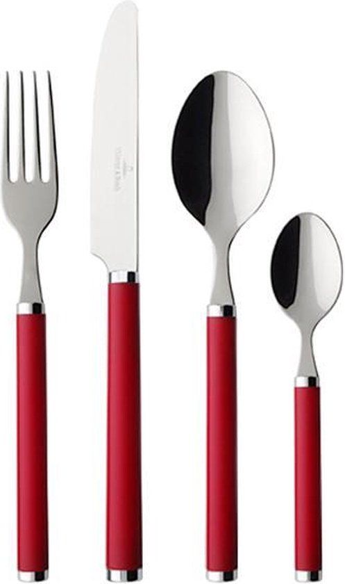 Villeroy & Boch Play! Red Roses Bestekset - 24-delig / 6 personen