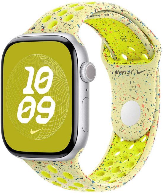 Apple Nike Sport Band voor de Apple Watch | 38/40/41 mm - Maat M/L - Volt Splash