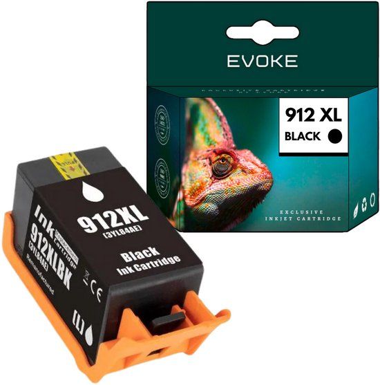 Evoke HP 912 XL Zwart XL cartridge