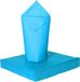 Givi Italia Feestelijke servetten - 25x - blauw - 33x33cm
