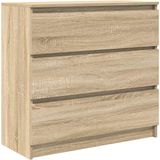vidaXL Dressoir Sonoma eiken 80 x 35 x 76 cm