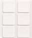 Inofix Patches 31 x 31 mm Felt Sticker 6 Pieces Blanc