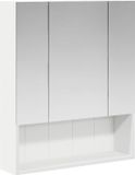 vidaXL Badkamerspiegelkast Wit 60 x 14.5 x 70 cm Bewerkt hout