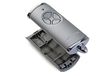 Hörmann Handzender Cover HSE4BS zilveren look 4510787 lege behuizing zonder batterij zonder printplaat reserveonderdeel boven- en onderschaal