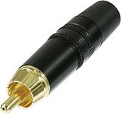 Rean AV NYS373-0 Cinch-connector Stekker, recht Aantal polen: 2 Zwart 1 stuk(s)
