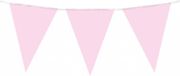 Paperdreams party vlag - baby roze 10 meter pe polyetheen