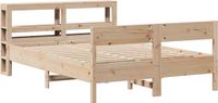 vidaXL Bedframe Massief Grenenhout 140x200 cm Naturel