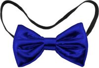 Folat Strikje metallic blauw