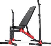 Marbo Sport set MH19| banc de musculation réglable MH-L115 + support d'haltères réglable en hauteur MH-S201 x2