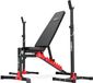 Marbo Sport set MH19| banc de musculation réglable MH-L115 + support d'haltères réglable en hauteur MH-S201 x2