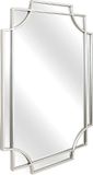 Romimex Wandspiegel Zilverkleurig Metaal 61 x 92 x 2 cm