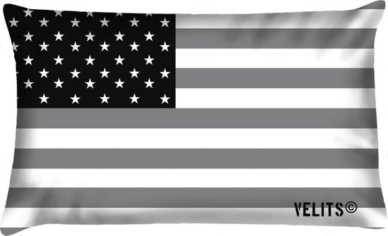 Velits outdoor Sierkussen - Buitenkussen Men In Waterafstotend Amerikaanse Vlag - Multicolor - 40 Cm X 60 Cm